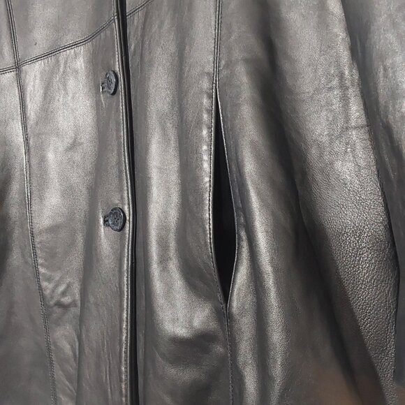 Vintage Wilson's Pelle Studio Thinsulate Leather Jacket Mid-Length Good Cond - L - Picture 5 of 16